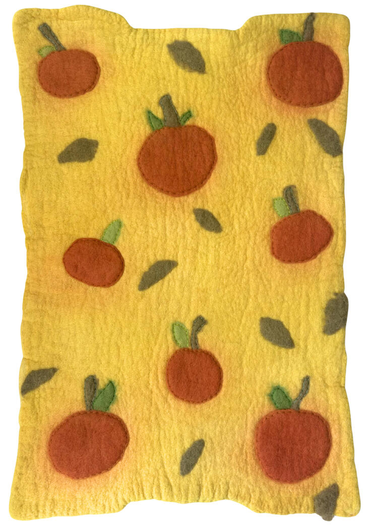 a bushel of luck, 2026, Merino and Ontario dorset-blend wool with natural dyes, size: 23.5" x 15.75"