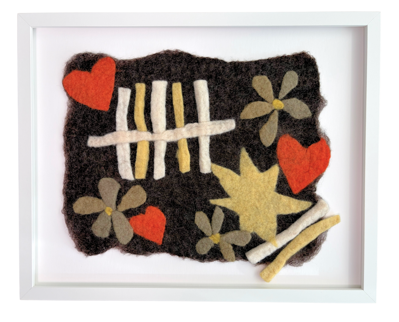 if I give my heart to you..., 2026, Ontario wool with natural dyes, 15.5" x 12"