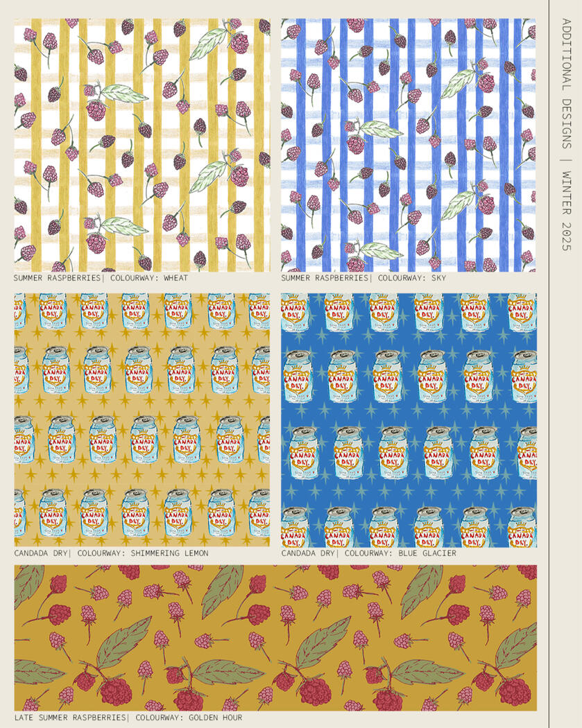 &quot;Summer Explorations&quot;, 2025, Multi-use surface designs