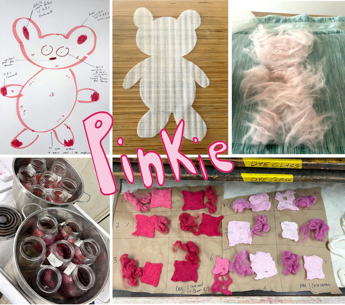 Pinkie, 2024, process pictures