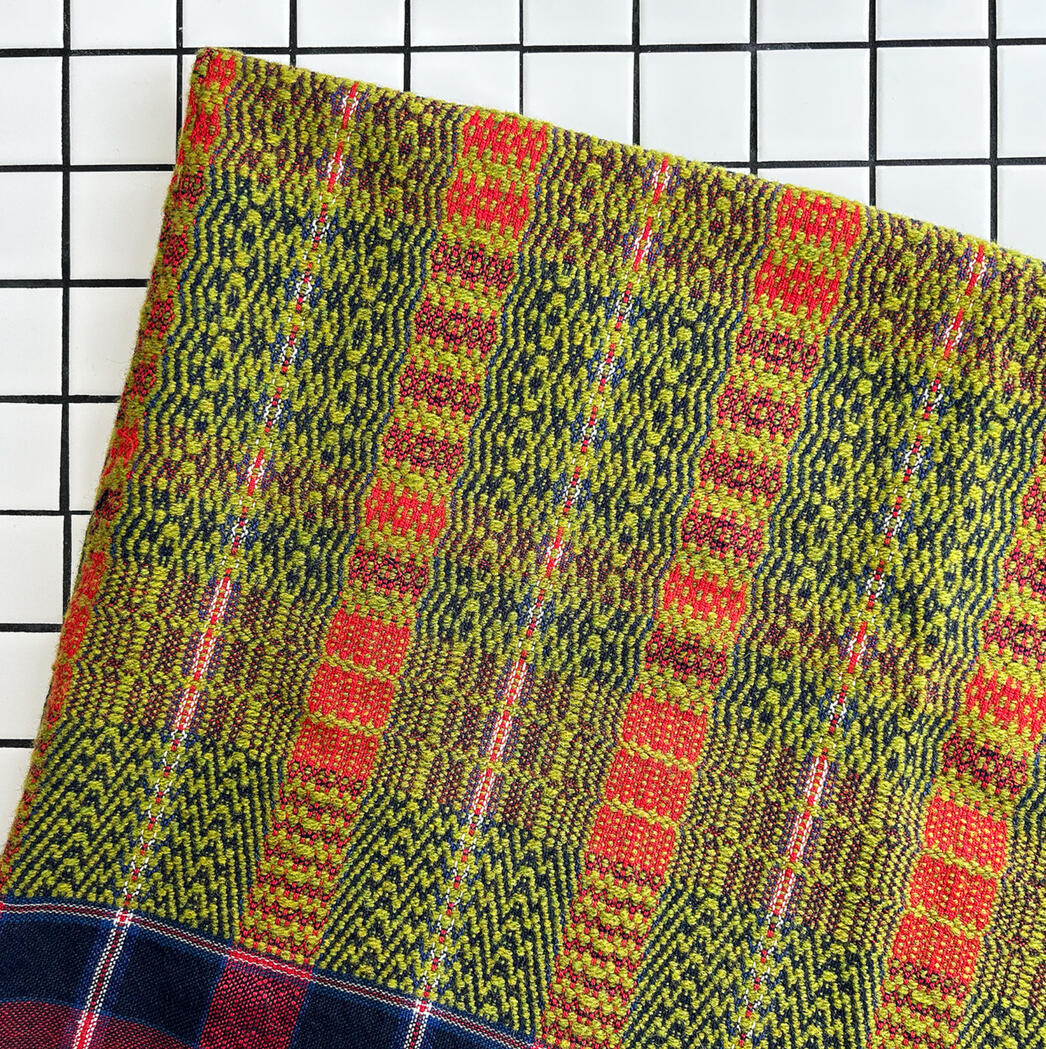 woven atonement, 2025, wool and cotton yarn, 51.5" x 53.5"